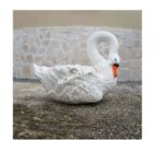 CIGNO DECORATO - BECCO ARANCIONE - immagine 3