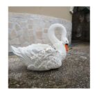 CIGNO DECORATO - BECCO ARANCIONE - immagine 4