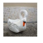 CIGNO DECORATO - BECCO ARANCIONE - immagine 6