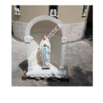 CUPOLA CON STATUA DELLA MADONNA DI LOURDES DIPINTA A MANO - immagine 3