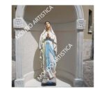 CUPOLA CON STATUA DELLA MADONNA DI LOURDES DIPINTA A MANO - immagine 4