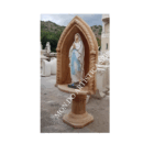 CUPOLA CON STATUA DELLA MADONNA DI LOURDES BASE IN CEMENTO 157 CM - immagine 4