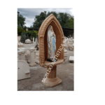 CUPOLA CON STATUA DELLA MADONNA DI LOURDES BASE IN CEMENTO 157 CM - immagine 5