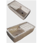 Lavandino con gocciolatoio 80x40x22 cm - Reversibile