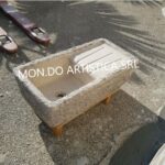 Lavandino con gocciolatoio 80x40x22 cm - Reversibile - immagine 6