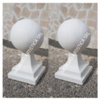N° 2 SFERE TERMINALI PER PILASTRI ALTEZZA 45 CM