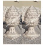 N° 2 PIGNE - PIGNA TERMINALE PER PILASTRO ALTEZZA 73 CM