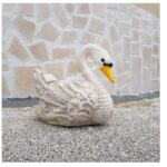 VASO CIGNO DIPINTO A MANO