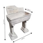 LAVANDINO CON PARAGOCCE COMPLETO 80X40 CM - immagine 8