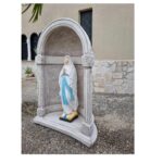 CUPOLA CON STATUA DELLA MADONNA DI LOURDES DIPINTA A MANO - immagine 2