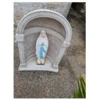 CUPOLA CON STATUA DELLA MADONNA DI LOURDES DIPINTA A MANO - immagine 3