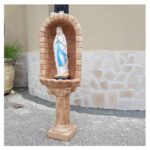 CUPOLA COMPLETA DI COLONNA CON STATUA DELLA MADONNA DI LOURDES - immagine 2