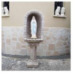 CUPOLA COMPLETA DI COLONNA CON STATUA DELLA MADONNA DI LOURDES - immagine 3