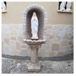 CUPOLA COMPLETA DI COLONNA CON STATUA DELLA MADONNA DI LOURDES