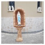 CUPOLA COMPLETA DI COLONNA CON STATUA DELLA MADONNA DI LOURDES