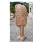 CUPOLA COMPLETA DI COLONNA CON STATUA DELLA MADONNA DI LOURDES - immagine 4