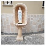 CUPOLA COMPLETA DI COLONNA CON STATUA DELLA MADONNA DI LOURDES