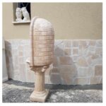 CUPOLA COMPLETA DI COLONNA CON STATUA DELLA MADONNA DI LOURDES - immagine 4