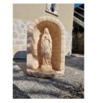 CUPOLA CON STATUA DELLA MADONNA DI LOURDES ALTEZZA 65 CM