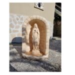 CUPOLA CON STATUA DELLA MADONNA DI LOURDES ALTEZZA 65 CM - immagine 5