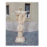 STATUA DEL CUORE DI GESU' CON BRACCIA APERTE + BASE ALTEZZA 138 CM - immagine 9