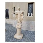 STATUA DEL CUORE DI GESU' CON BRACCIA APERTE + BASE ALTEZZA 138 CM