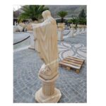 STATUA DEL CUORE DI GESU' CON BRACCIA APERTE + BASE ALTEZZA 138 CM - immagine 5