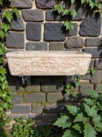 Lavandino 1 vasca 80x40x22 cm - Completo di staffe in ferro - immagine 4