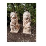 COPPIA DI LEONI ALTEZZA 56 CM
