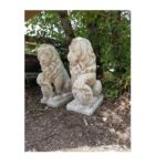 COPPIA DI LEONI ALTEZZA 56 CM