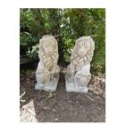 COPPIA DI LEONI ALTEZZA 56 CM - immagine 3