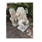 COPPIA DI LEONI ALTEZZA 56 CM - immagine 4