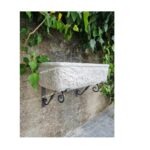 LAVANDINO CON GOCCIOLATOIO E STAFFE IN FERRO