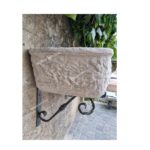 LAVANDINO CON GOCCIOLATOIO E STAFFE IN FERRO - immagine 2