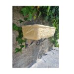 LAVANDINO CON GOCCIOLATOIO E STAFFE IN FERRO