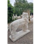 COPPIA DI LEONI CON SFERA ALTEZZA 75 CM - immagine 4