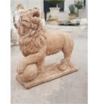 LEONE CON SFERA ALTEZZA 75 CM