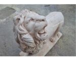 LEONE CON SFERA ALTEZZA 75 CM - immagine 3