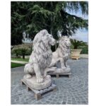 STATUE LEONI H 136 CM - COPPIA - immagine 5