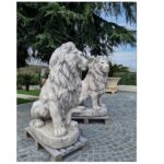 STATUE LEONI H 136 CM - COPPIA - immagine 6