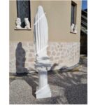 STATUA MADONNA DI LOURDES CON COLONNA ALTEZZA 130 CM - immagine 7