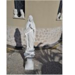 STATUA MADONNA DI LOURDES CON COLONNA ALTEZZA 130 CM - immagine 6