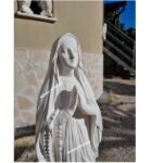 STATUA MADONNA DI LOURDES CON COLONNA ALTEZZA 130 CM - immagine 5