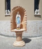 CUPOLA CON BASE E STATUA DELLA MADONNA DI LOURDES ALTEZZA 135 CM - immagine 3
