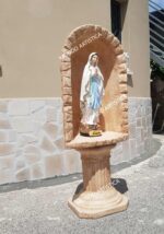 CUPOLA CON BASE E STATUA DELLA MADONNA DI LOURDES ALTEZZA 135 CM - immagine 2