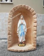CUPOLA CON STATUA DELLA MADONNA DI LOURDES ALTEZZA 86 CM - immagine 2