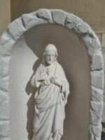 CUPOLA CON STATUA DEL CUORE DI GESU' ALTEZZA 70 CM - immagine 4