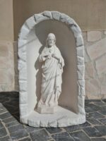 CUPOLA CON STATUA DEL CUORE DI GESU' ALTEZZA 70 CM - immagine 2