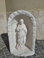 CUPOLA CON STATUA DEL CUORE DI GESU' ALTEZZA 70 CM - immagine 5