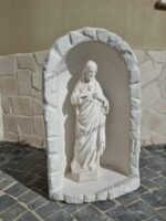 CUPOLA CON STATUA DEL CUORE DI GESU' ALTEZZA 70 CM - immagine 6